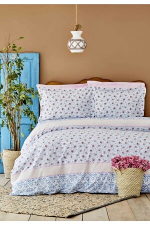 Polina Blue Double Duvet Cover Set 250. 01. 01. 0002 - Timeless