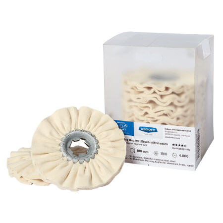 Polishing disc for metal OSBORN ø100x17x19/6, 10pcs - Osborn