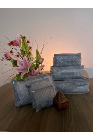 Polka Dot Pattern Baby Maternity Bag 6 Piece Organizer - Aleria Concept
