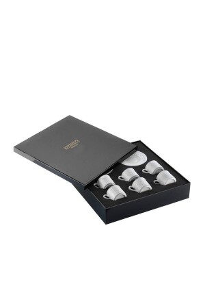 Polo 12-teiliges Kaffeetassen-Set für 6 Personen PL12KT00 - Kütahya Porselen