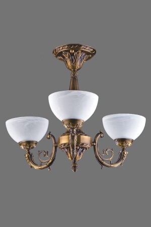 Polo 3-Arm-Kronleuchter Antik BS. 7192-52-43 - Avize çarşısı