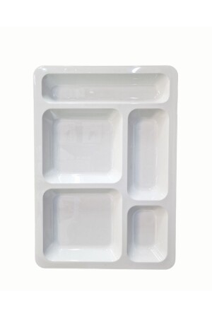 Polycarbonate 5 Compartment Self Service Table Dish, 24 Pcs. - Matar Endüstriyel Mutfak Ekipmanları