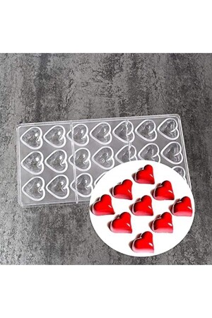 Polycarbonate Chocolate Mold Heart poliklpk - Global