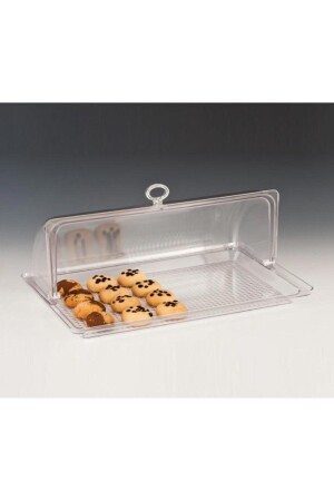 Polycarbonate Storage Container with Rolltop Lid, Bell Jar 28x43 Cm 123ALKZCP267 - Zicco