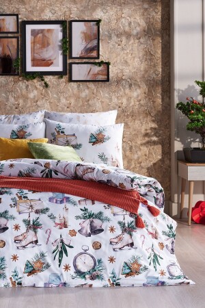 Polycotton Skate Duvet Cover Set Double - Green 2Q9NTKPLCT0020102 - Doqu Home