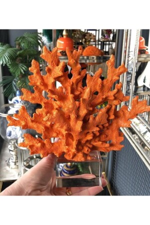 Polyester Korallendekor / Orange - Tasarimhmoda