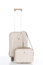 Polypropylene 2-Piece Suitcase Set Cabin & Make-up V305 S21YY1000073-SET - MÇS