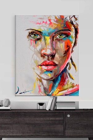 Pop Art Woman Kanvas Tablo 100x150 POPARTWMN017 - ColorVision