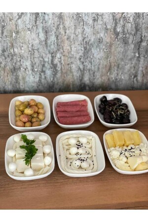 Porcelain 6-Piece Small Appetizer Plate - Tekbir