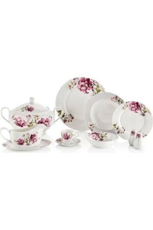Porcelain 88 Piece Dinner Set 6382528766667 - Güral