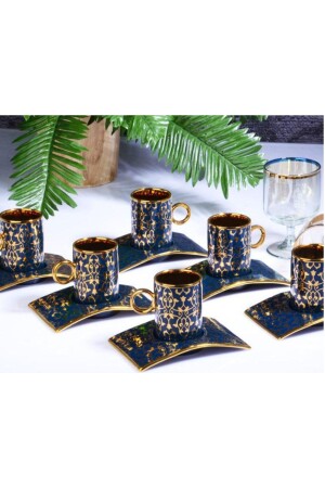 Porcelain Aurora Oval 6-Piece Cup Set 90 Cc Ist-126 İST-126 - Kosova