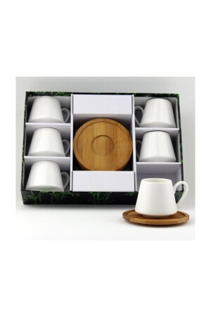 Porcelain Bamboo Plate Coffee Cup Set 2592 lvn02592 - Lavin