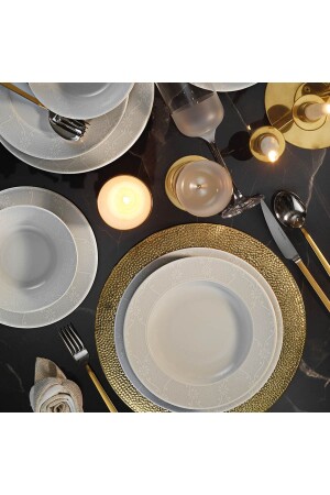 Porcelain Leonberg 24 Piece Dinnerware Set Nanodekor NNLB24Y2885459 - Kütahya Porselen