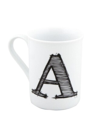 Porcelain Mug with Letter A 04A+P016089 - Porland