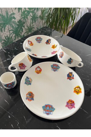Porcelain Paw Patrol Children's Dinnerware Set 5pawpatrol - TEBAK COLLECTION