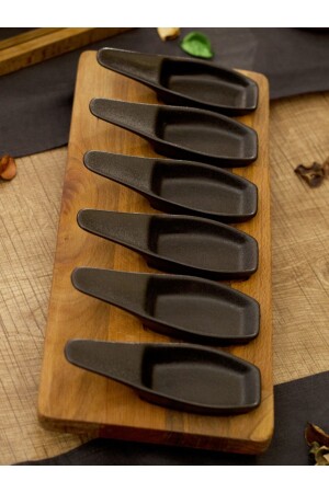 Porcelain Treat Bowl - Black 6-Piece A29N0872 - Narin