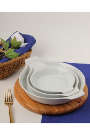 Porcelain White Sauna Set 21cm - 17cm - 14cm - Porland