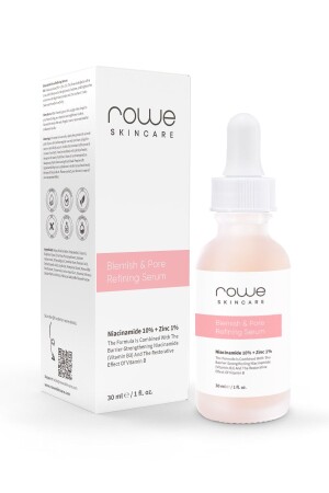 Pore ​​Firming and Anti-Acne Care Serum 30 ml (Niacinamide 10% + Zinc 1%) RSC104 - Rowe Skincare