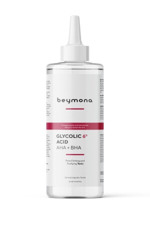 Pore ​​Tightening and Helping Even Skin Tone Tonic 200 Ml Glycolic Acid 6% + Aha + Bha 8683302525178 - beymona