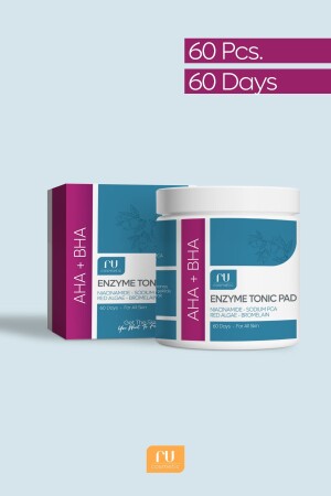 Pore ​​Tightening And Purifying Enzymatic Tonic Pad Aha-bha Glycolic Acid (60 PCS - 60 DAYS). ru78001 - ru cosmetic