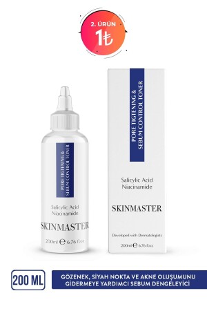Pore ​​Tightening, Anti-Acne and Blackhead, Sebum Balancing Tonic (Bha 2% + Niacinamide) S0000012 - SkinMaster