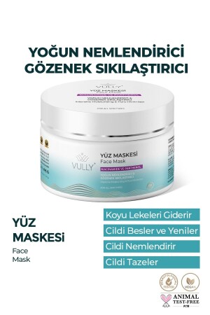 Porenstraffung und intensiv feuchtigkeitsspendende Gesichtsmaske 150 ml (Nıacinamid - Panthenol) intensiv feuchtigkeitsspendende Gesichtsmaske - VULLY