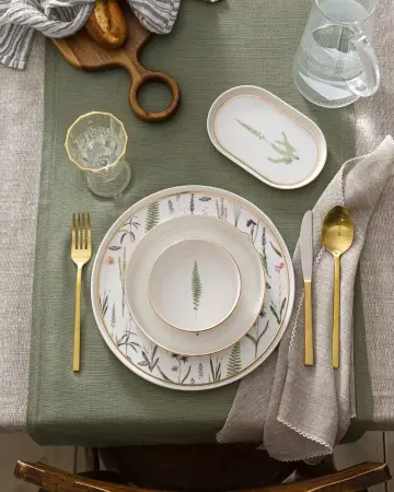 Porland Botanical 27 Parça 6 Kişilik Yemek Takımı - Porland