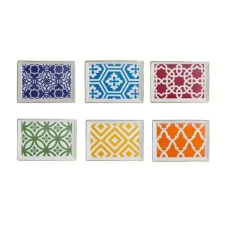 Porland Morocco 6-Piece Breakfast Plate Set 18x13cm - Porland