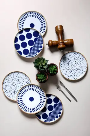Porland Spotty 6 Kişilik Pasta Takımı 20cm - Porland