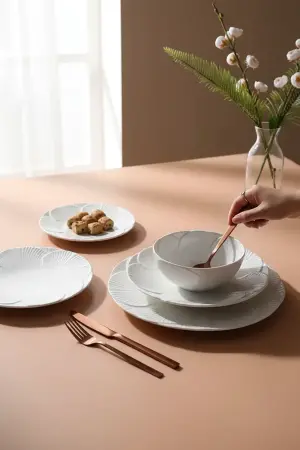 Porland Varia Alumilite 30 Parça 6 Kişilik Yemek Takımı - Porland