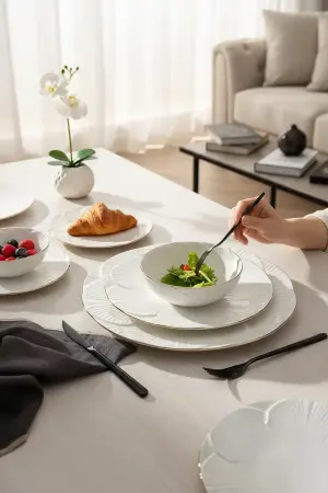 Porland Varia Gold Plated 30-Piece Dinner Set for 6 People - Porland