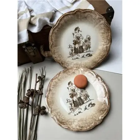 Porser Fulya Ella Pasta Takımı 22cm 6 kişilik 6 Parça - Porser