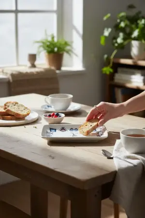 Porser Porselen Hitit Dikdörtgen Kayık Tabak Takımı 21x13cm 6 Parça - Porser