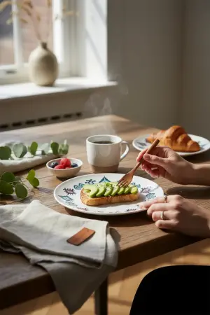 Porser Porselen Hitit Pasta Tabağı Takımı 21cm 6 Parça - Porser