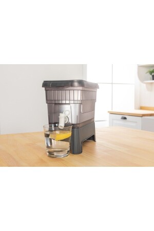 Portable Refrigerator Water Dispenser with Tap and Pedestal, Lemonade Dispenser, White Color Dispenser1 - KıtayGroup