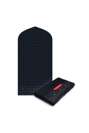 Portatif Cep Seccade Seyahat Namazlığı- Katlanabilir Seccade-mükemmel Hediye -batik Black - Takva