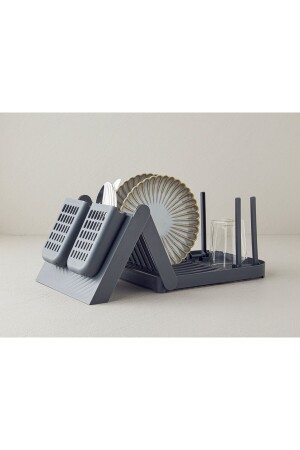 Portrait Plastic Dish Rack Anthracite - English Home