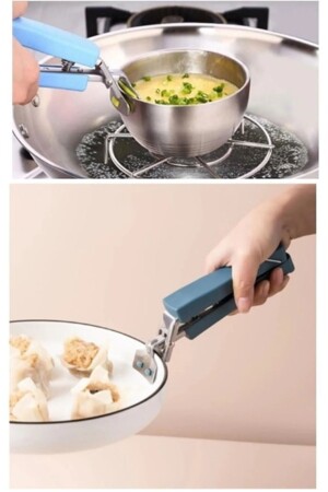 Pot Pan Holder Adjustable Hot Food Bowl Holder Pan Tray Tongs Handle Holder - İndirimkap