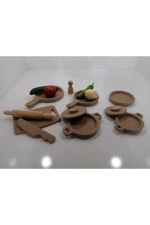 Pot Pan Kitchen Set 36844 - EMRİN AHŞAP OYUNCAK VE HEDİYELİK EŞYA