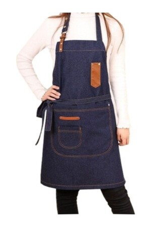 Pottery Painting Art Apron with Denim Strap Master Chef Cafe Restaurant Chef Waiter Hairdresser Cook Apron - Ydz