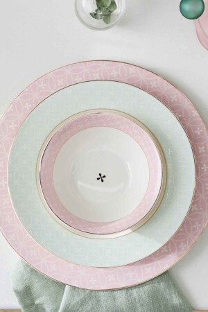 Powder 24 Piece Porcelain Dinner Set for 6 People 153. 03. 06. 9991 - Karaca