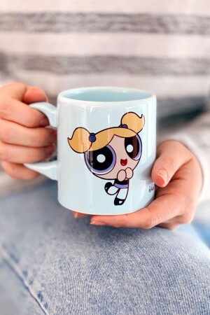 Powerpuff Girls Bubbles Blue Gift Mug BKM29791896 - Bikutumutluluk