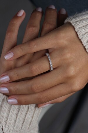 Prächtiger Ewigkeitsring in Leuchtbox - Crystal Diamond Zirconia