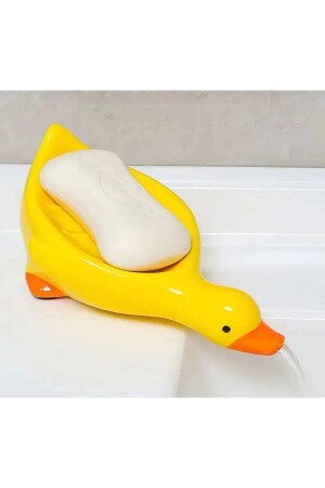 Practical Cute Duck Patterned Self-Draining Water-Repellent Solid Soap Dispenser Over the Sink Soap Dispenser - Mimoza Park