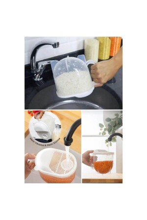 Practical Measured Washing Strained Pulses Rice Strainer 1 Lt - Piev