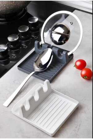 Practical Multi Ladle - Spoon and Lid Holding Device Plastic Stand - Hayveys