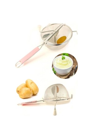 Practical Rotary Handle Mashed Potato Paste Making Machine 5DPKTLPUREMAKINESI - 5DM
