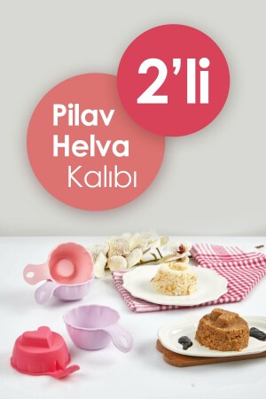Practical Set of 2 Pilaf and Halva Shaping Molds - Anadolu Saray Çarşısı