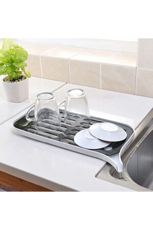 Practical Sink Side Countertop Dish Basket with Strainer 37 X 19 Cm-mixed Color - Techno Phone