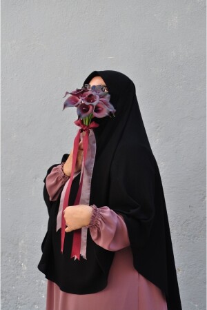 Practical Tie Oval Soufflé Scarf SOUFFLE - HATİCEATABEYLİBUTİK